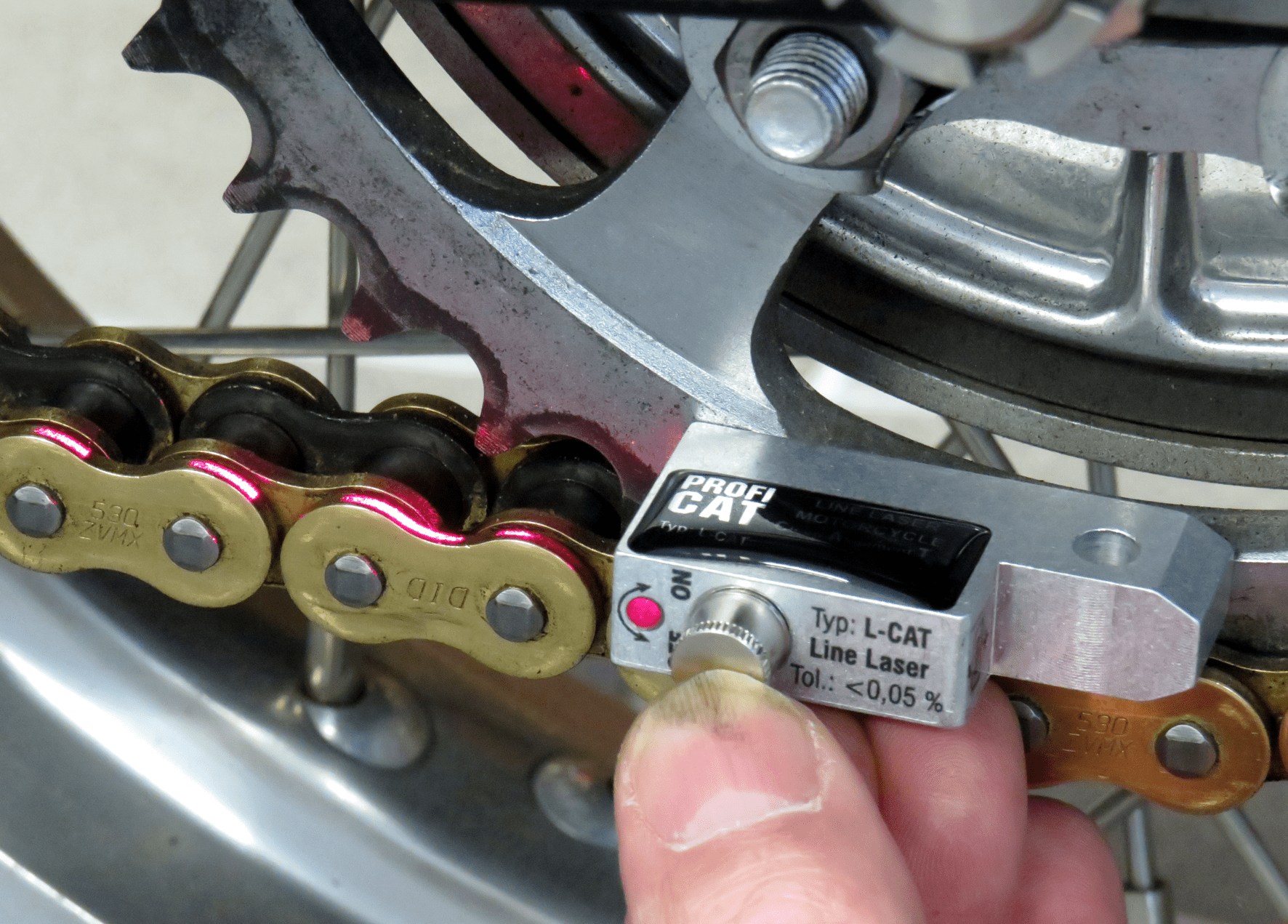 Kædejusterings laser - Profi Cat, Line - Pitboxen.dk