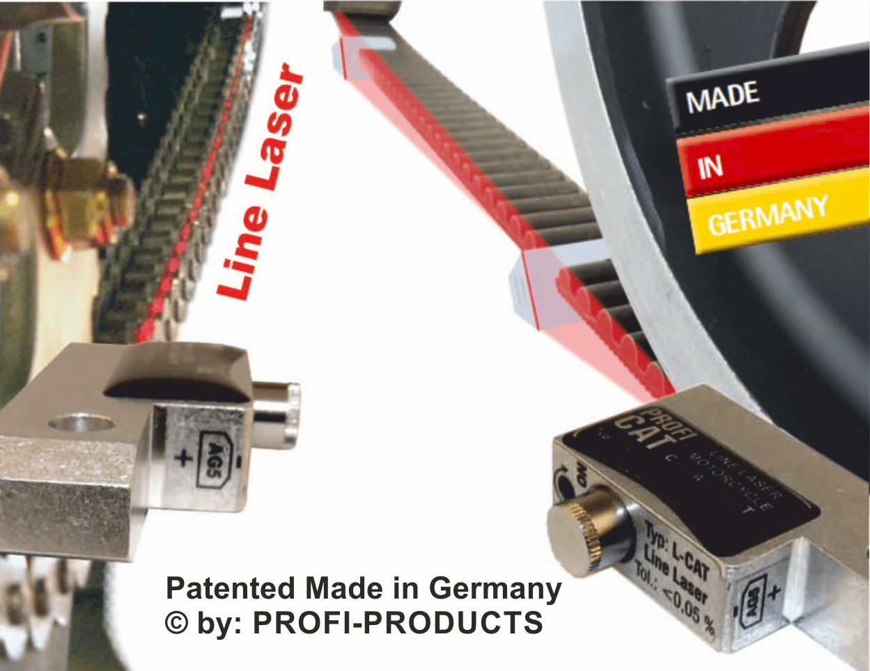 Kædejusterings laser - Profi Cat, Line - Pitboxen.dk