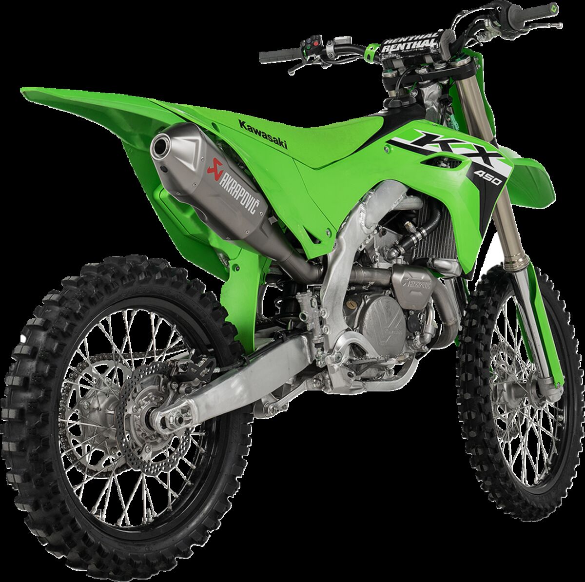 Kawasaki KX450 F 24 - 24 komplet udstødning - Akrapovic Evolution - Pitboxen.dk