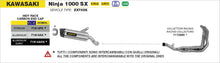 Kawasaki Ninja 1000 SX 2020-2024 Arrow udstødning. Slip-on udstødninger, komplette udstødninger, manifold/forrør. Find det hos Pitboxen.dk