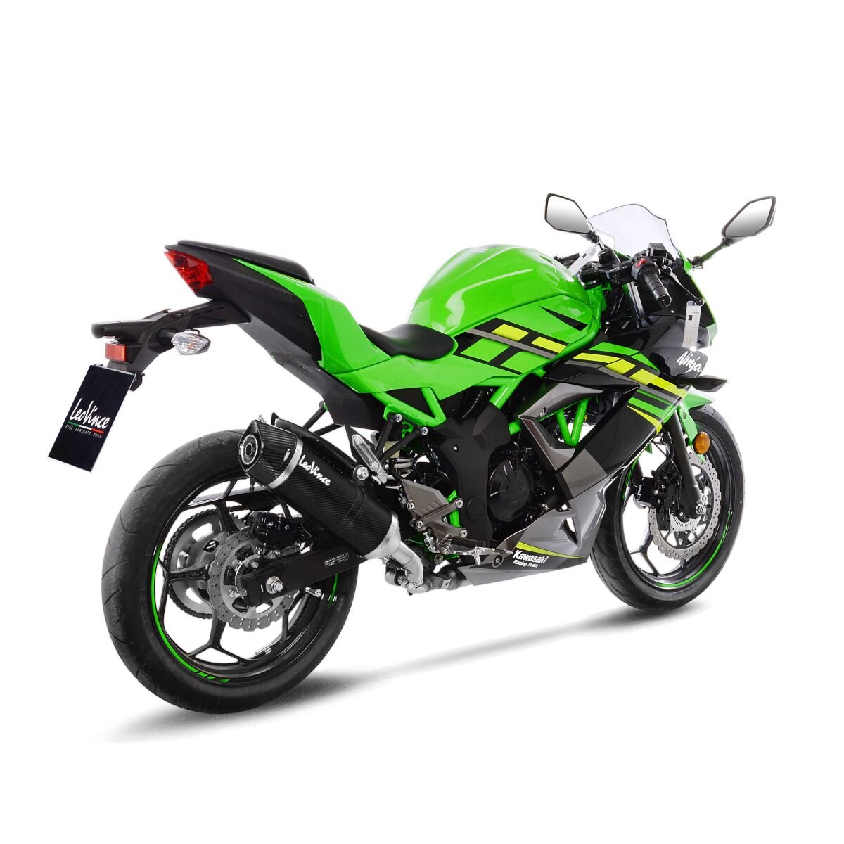 Kawasaki Ninja 125 19 - 24 Slip - on udstødning - LeoVince LV - 1 Evo Carbon - Pitboxen.dk
