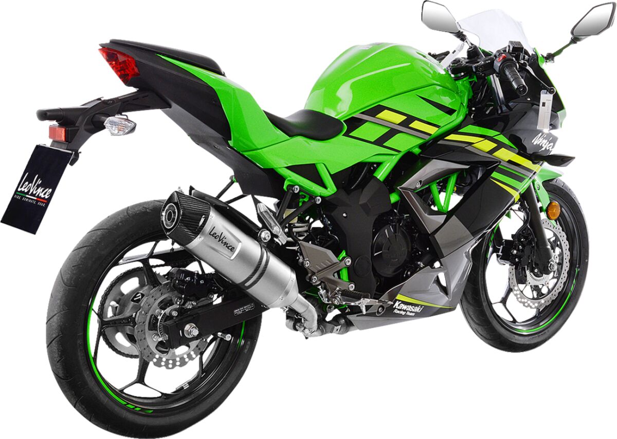 Kawasaki Ninja 125 19 - 24 Slip - on udstødning - LeoVince LV - 1 Evo - Pitboxen.dk
