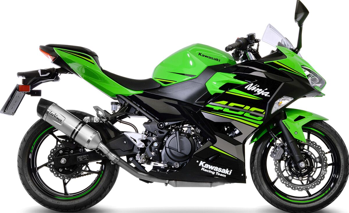 Kawasaki Ninja 500 24 - 25 Slip - on udstødning - LeoVince LV - 1 - Pitboxen.dk