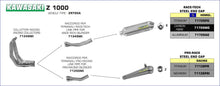 Kawasaki Z 1000 2003-2006 Arrow udstødning. Slip-on udstødninger, komplette udstødninger, manifold/forrør. Find det hos Pitboxen.dk