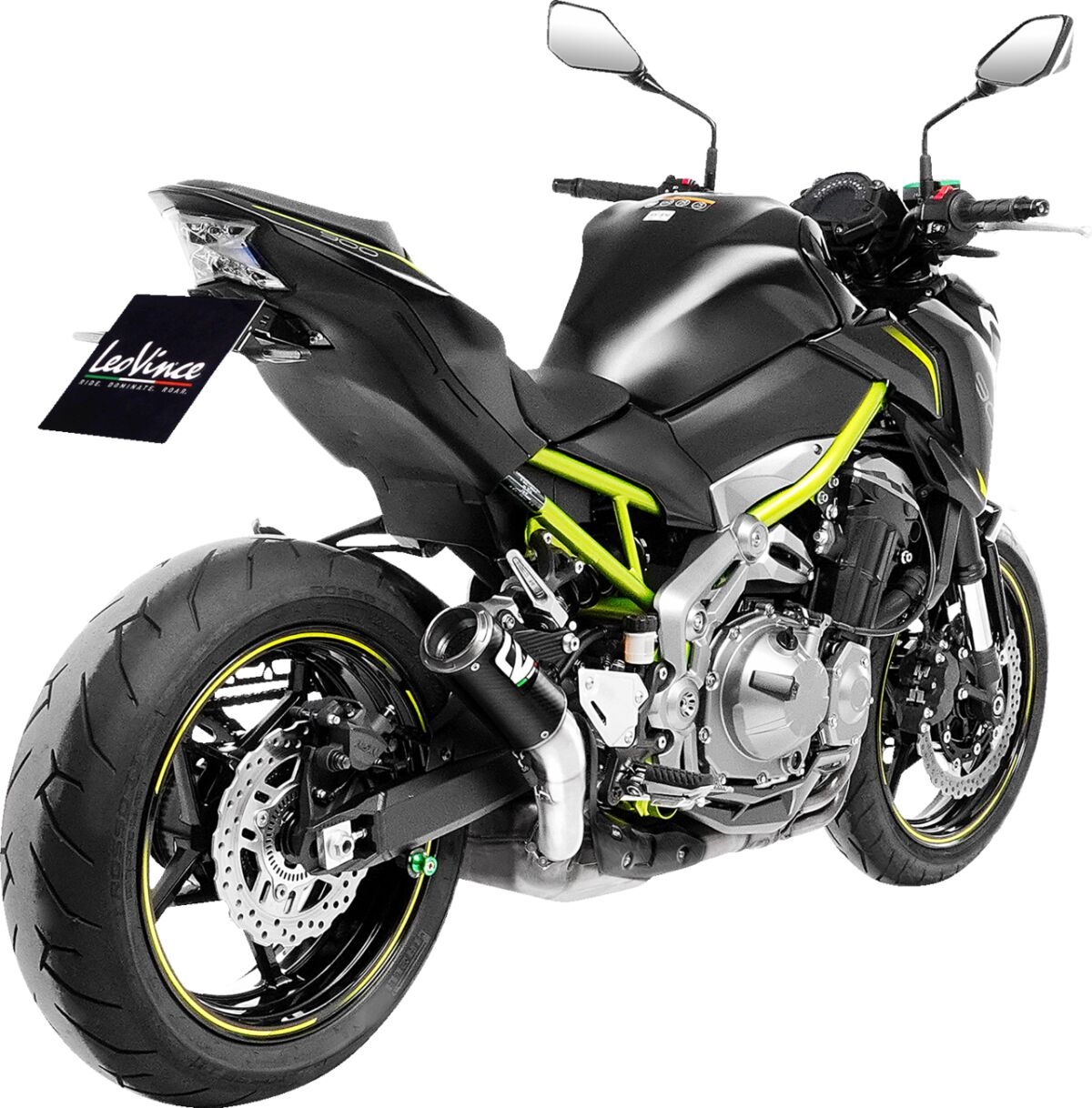Kawasaki Z 900 17 - 19 Slip - on udstødning - LeoVince LV Corsa Black - Pitboxen.dk