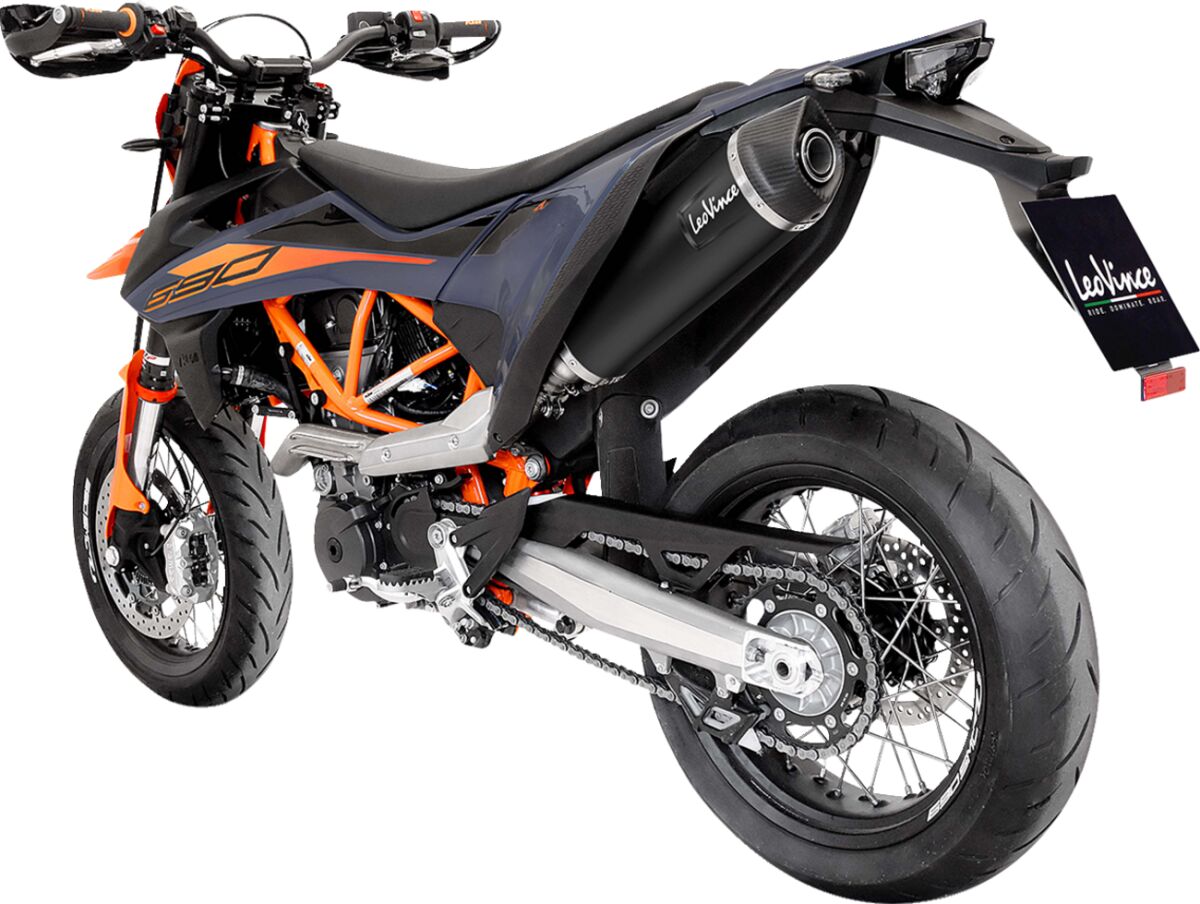 KTM 690 Enduro R 19 - 24 Slip - on udstødning - LeoVince Nero - Pitboxen.dk