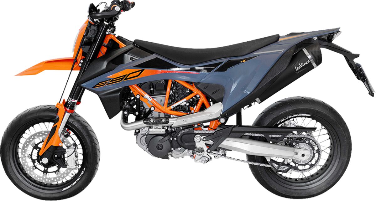 KTM 690 Enduro R 19 - 24 Slip - on udstødning - LeoVince Nero - Pitboxen.dk