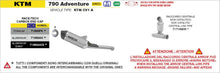 KTM 790 Adventure 2025- Arrow udstødning. Slip-on udstødninger, komplette udstødninger, manifold/forrør. Find det hos Pitboxen.dk