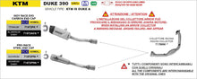 KTM DUKE 390 2024-2025 Arrow udstødning. Slip-on udstødninger, komplette udstødninger, manifold/forrør. Find det hos Pitboxen.dk