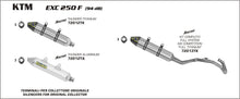 KTM EXC 250 F 2009- Arrow udstødning. Slip-on udstødninger, komplette udstødninger, manifold/forrør. Find det hos Pitboxen.dk