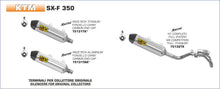 KTM SX-F 350 2016- Arrow udstødning. Slip-on udstødninger, komplette udstødninger, manifold/forrør. Find det hos Pitboxen.dk