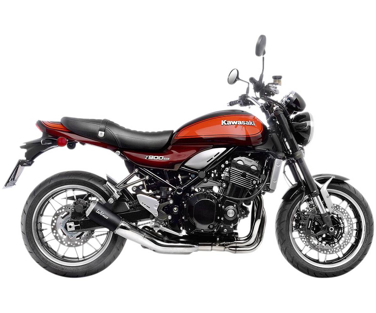 Leo Vince Slip - On til Kawasaki Z 900 RS/Cafe (2018 - 2024) - LV - 10 Black Edition - Pitboxen.dk