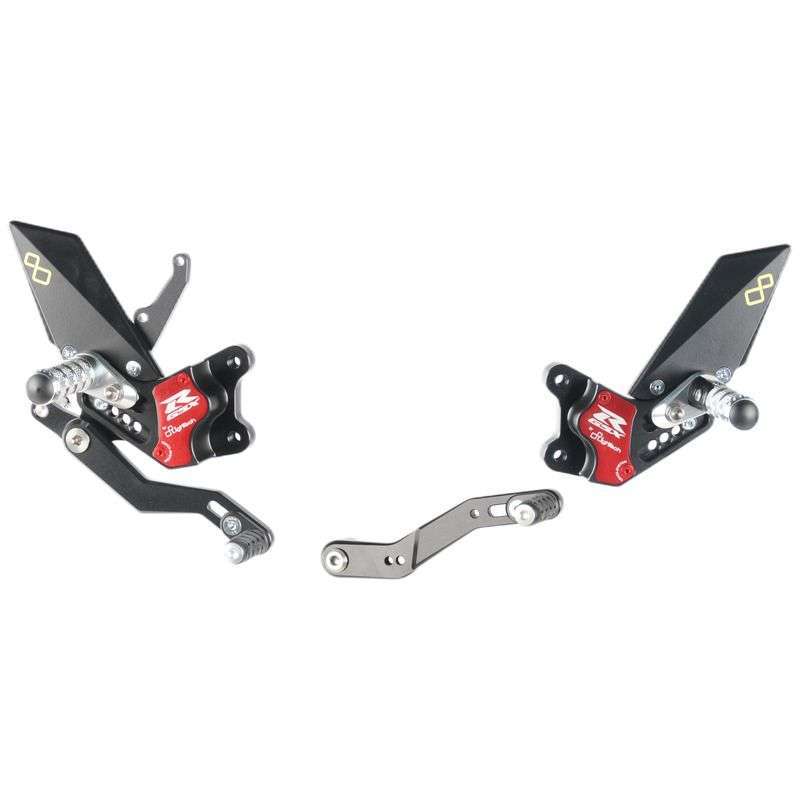 Lightech Type W rearset til Suzuki GSX - R750 (2011 - 2017) - Pitboxen.dk