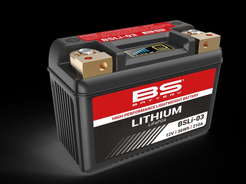 Lithium motorcykelbatteri - BSLI03 (36Wh) - Pitboxen.dk