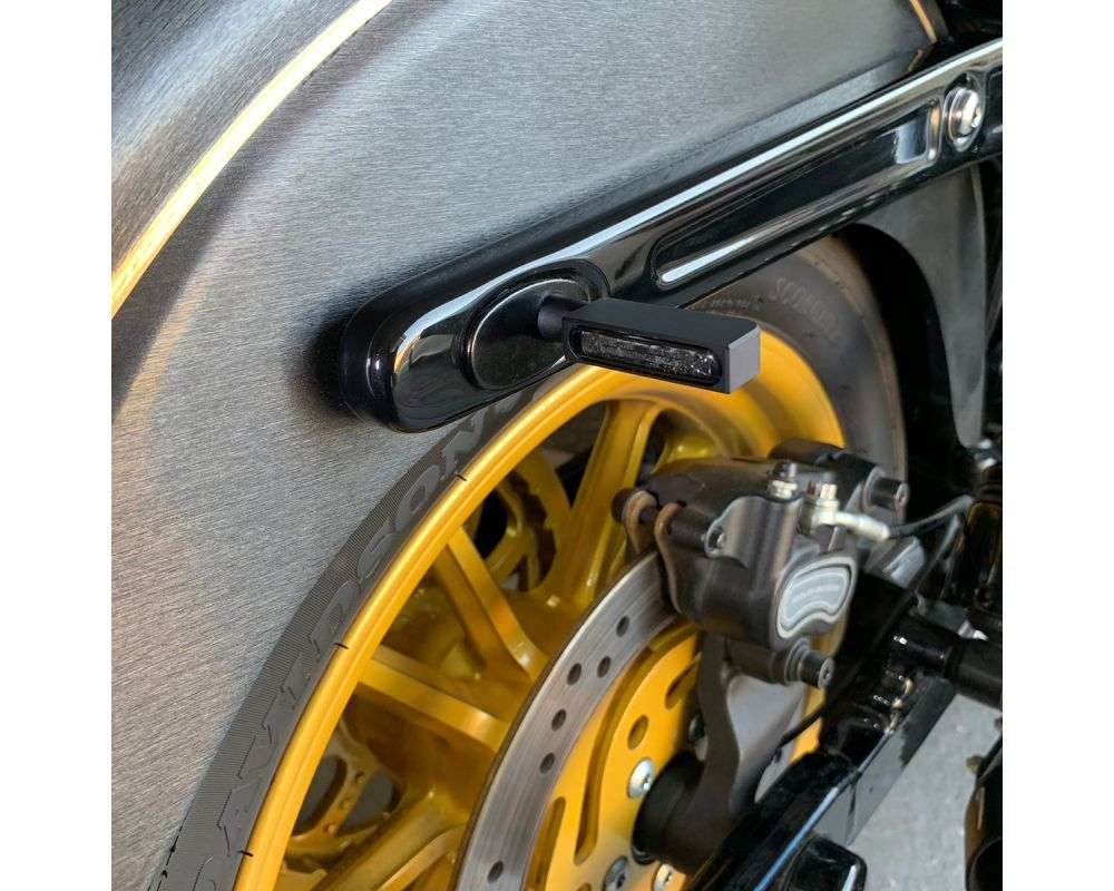 Heinz Bikes Blokk Line 3-1 LED blinklis med integreret baglys og bremselys