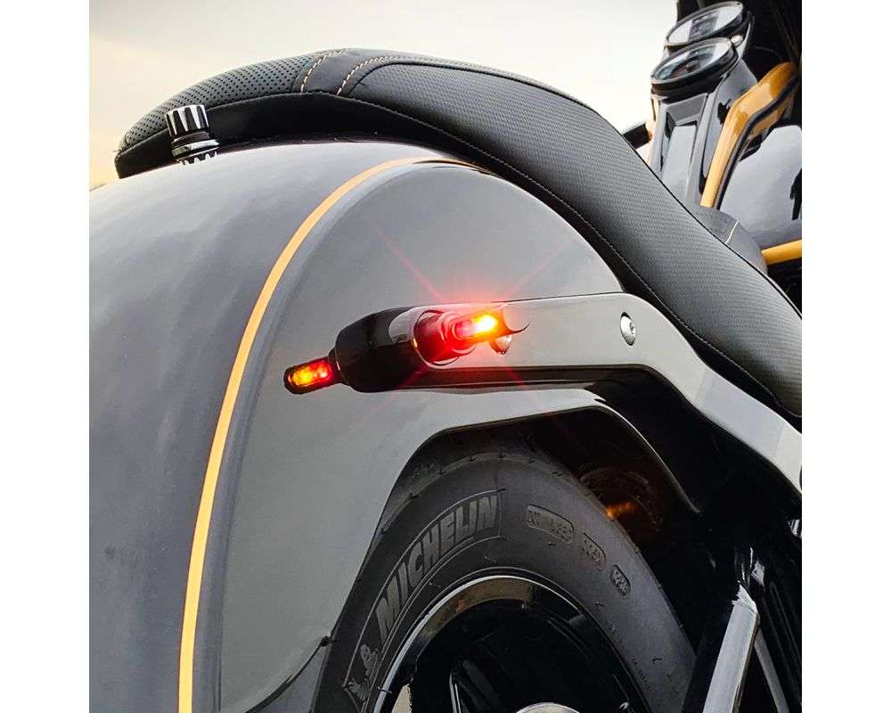 Heinz Bikes Winglet Micro led blink med baglys og bremselys