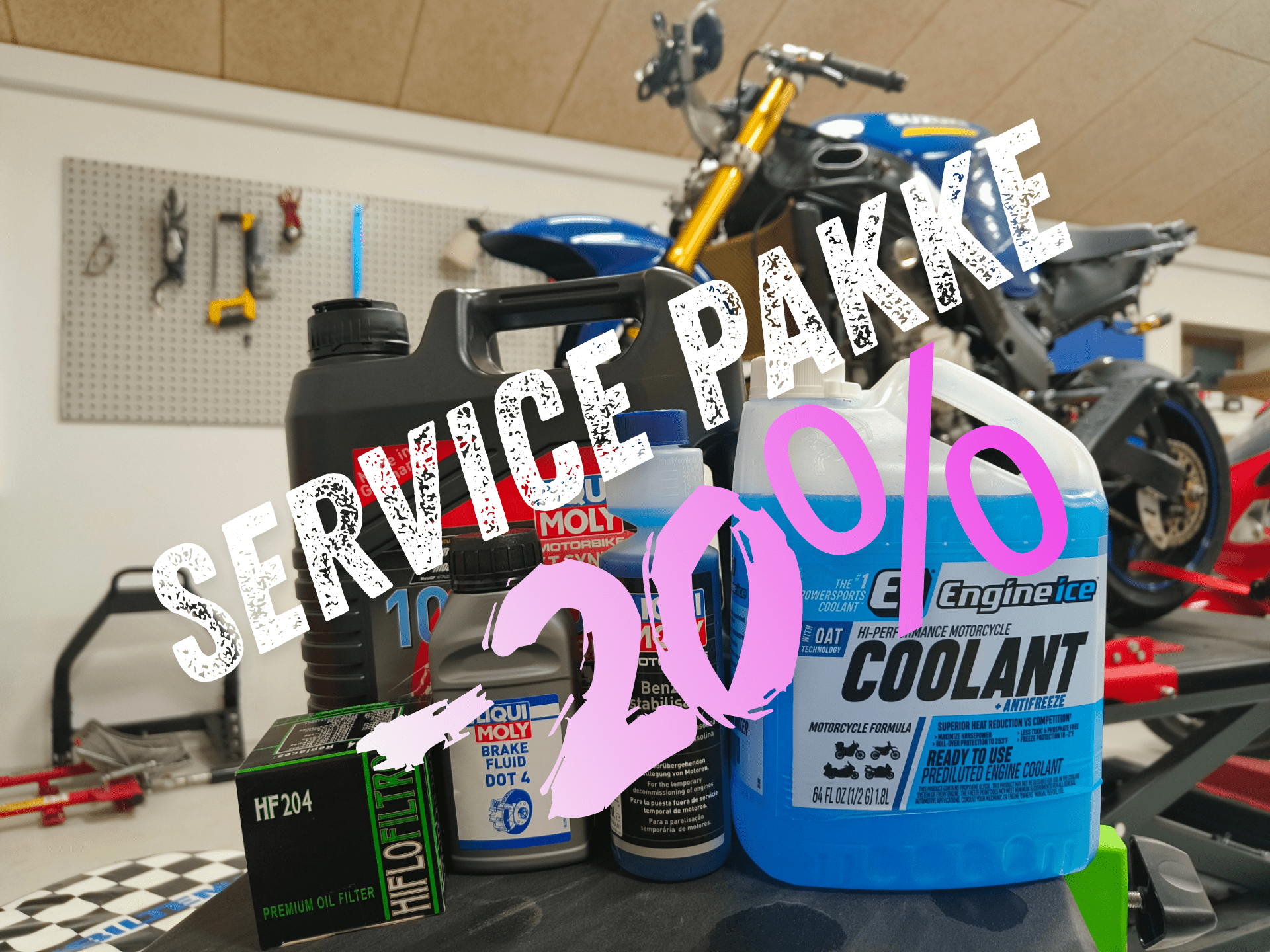 MC Vinter service pakke - Spar 20% - Pitboxen.dk