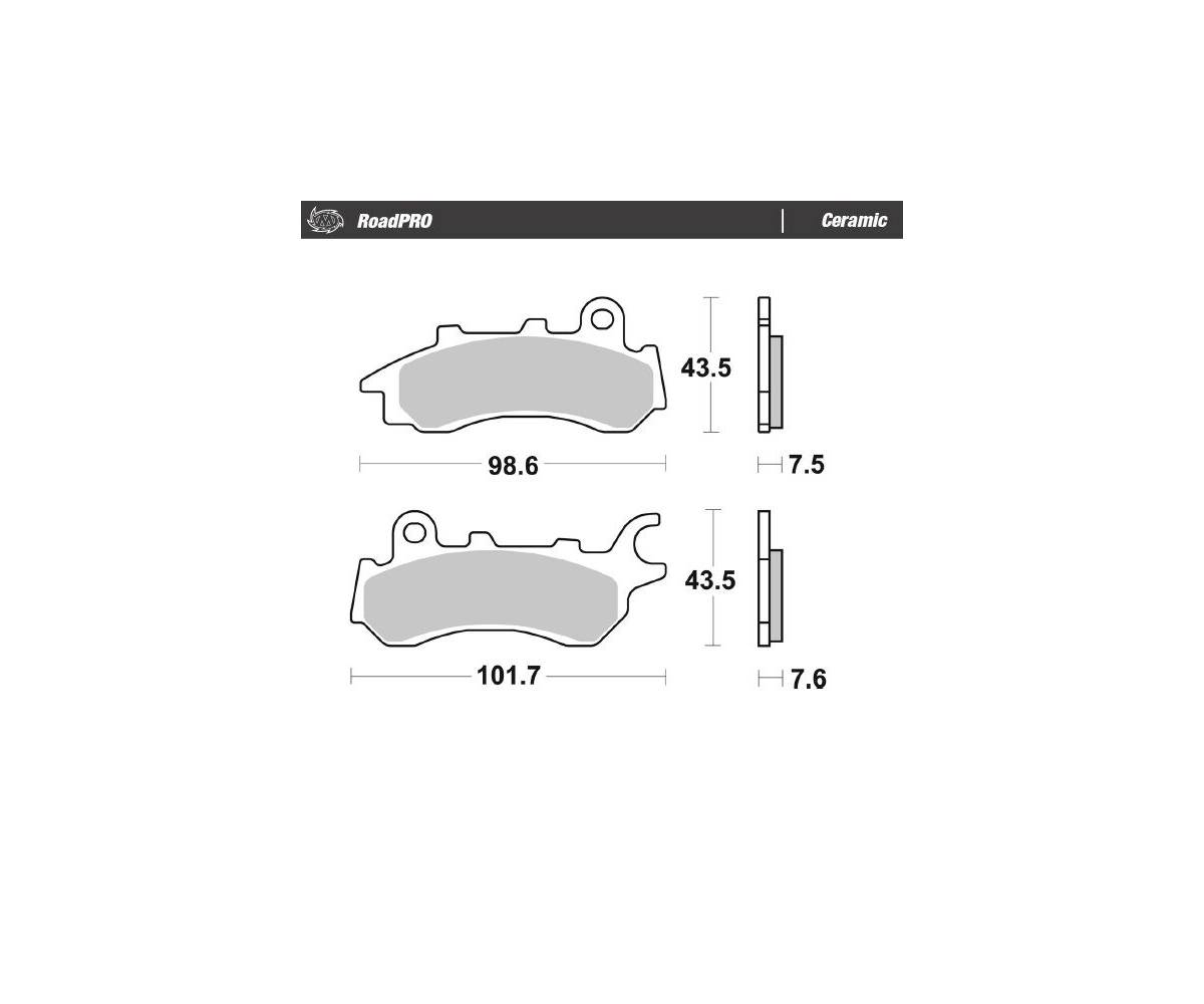 Moto-Master bremseklodser til mc - Keramiske