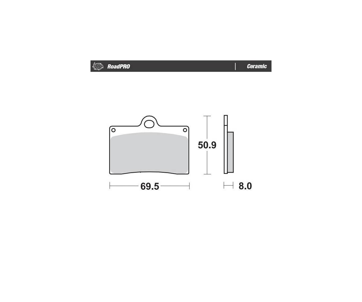 Moto-Master bremseklodser til mc - Keramiske