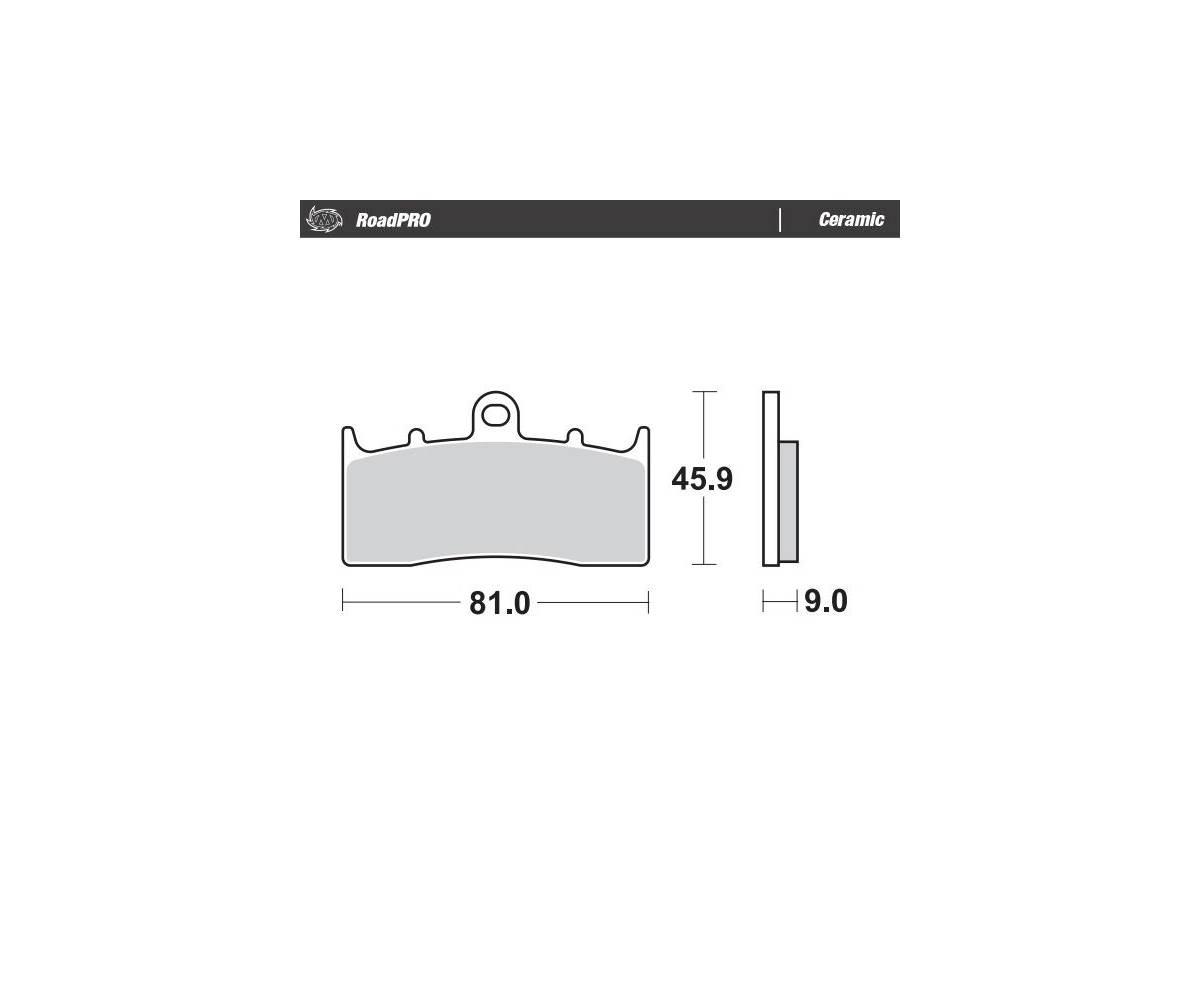 Moto-Master bremseklodser til mc - Keramiske