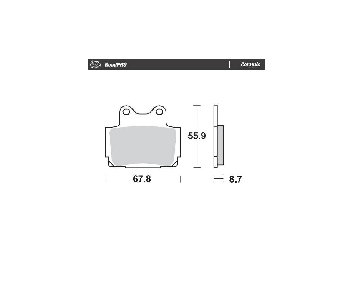 Moto-Master bremseklodser til mc - Keramiske