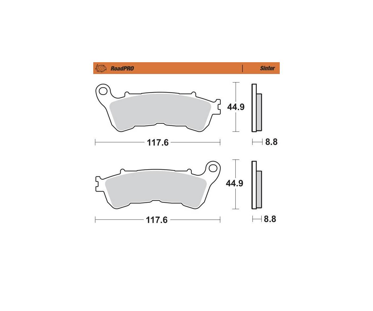 Bremseklodser til MC - Moto-Master Road Pro