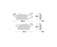 Motomaster bremseklodser til ATV  - Nitro