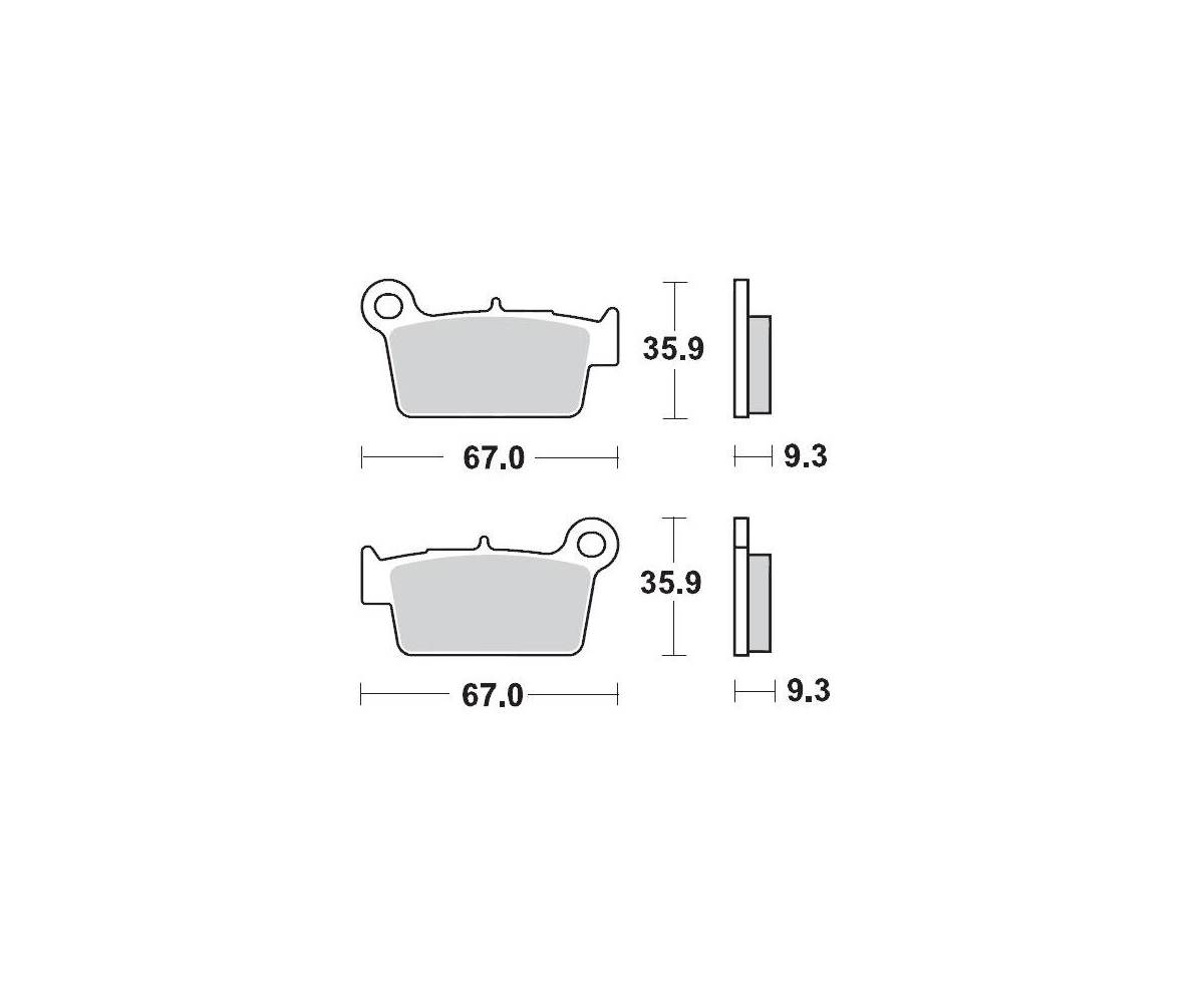 Motomaster sinter bremseklodser til Off Road - Racing GP