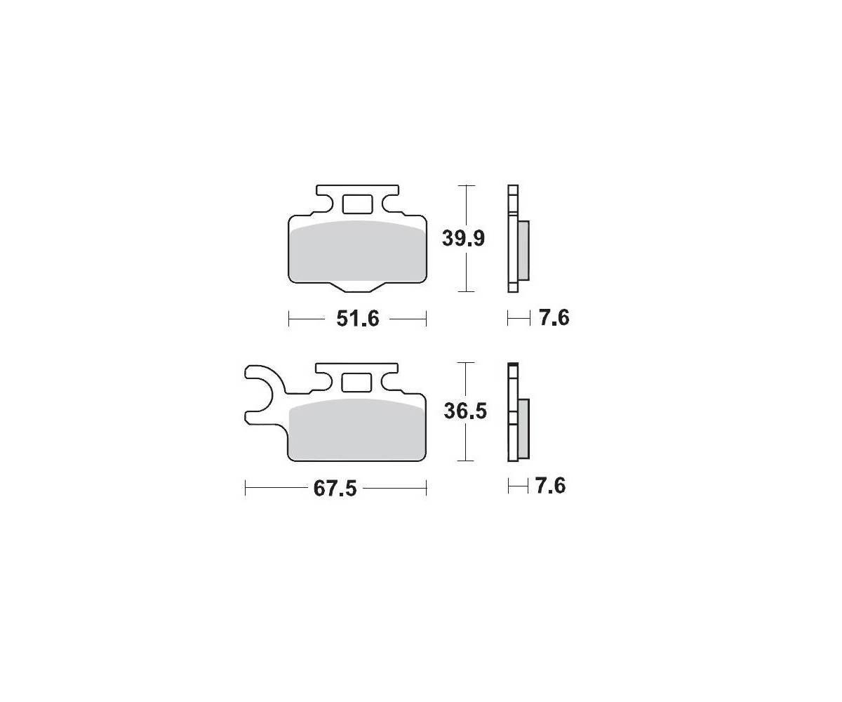 Motomaster sinter bremseklodser til Off Road - Racing GP