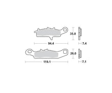 Motomaster bremseklodser til ATV - Sinter Pro Racing