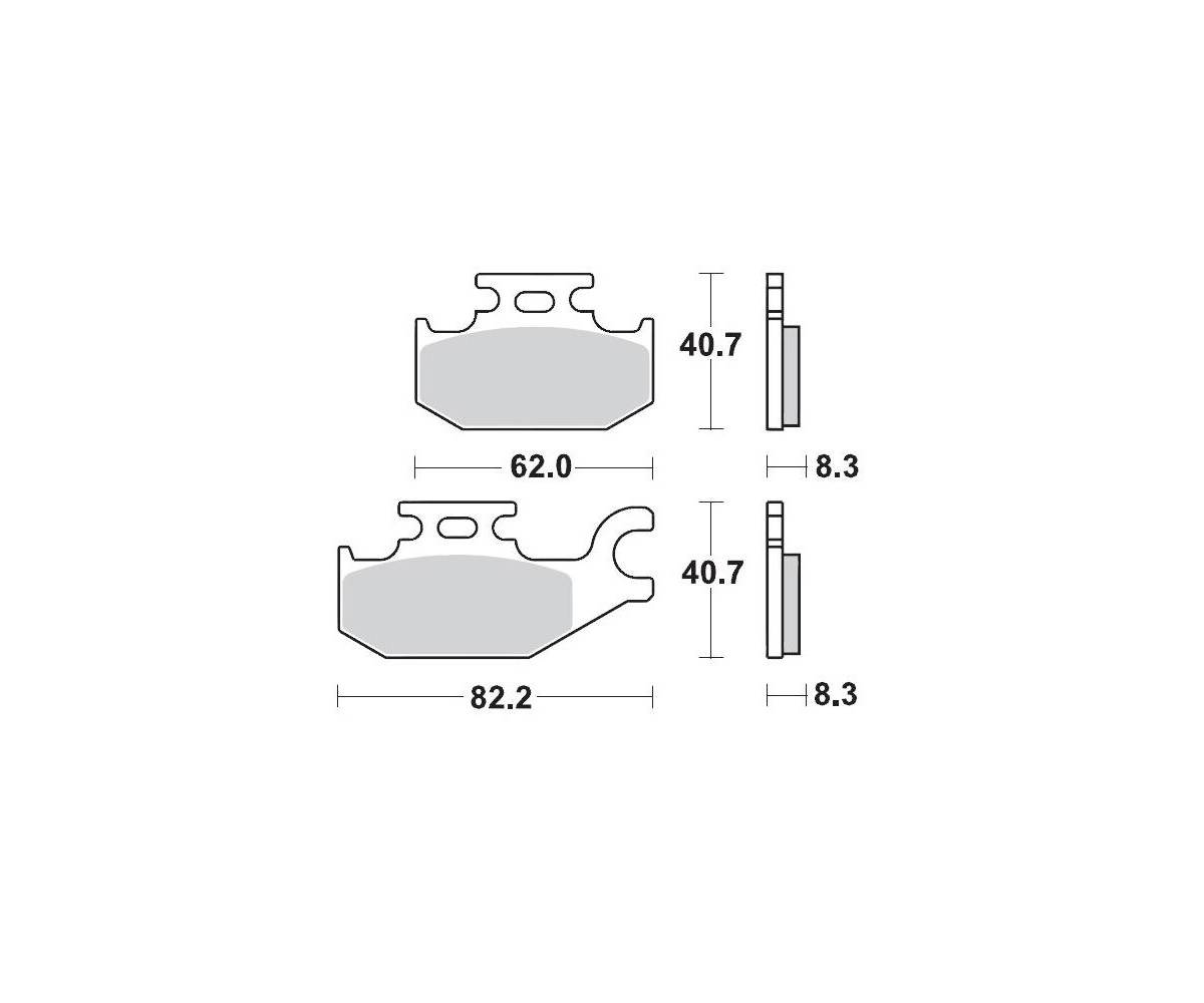 Motomaster bremseklodser til ATV - Sinter Pro Racing