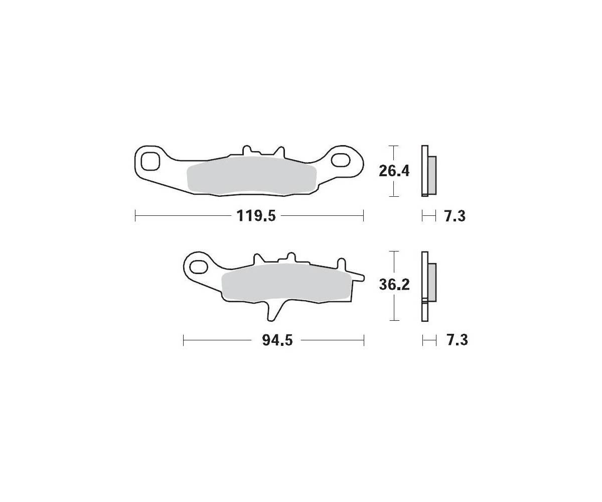 Motomaster bremseklodser til Off Road - Sinter Pro Racing
