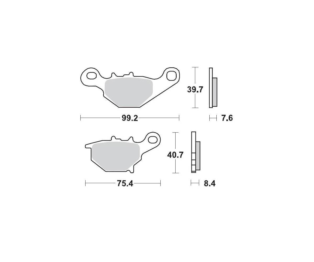 Motomaster bremseklodser til Off Road - Sinter Pro Racing