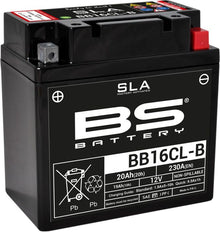 Motorcykelbatteri BS BB16CL - B SLA (vedligeholdelsesfrit) - Pitboxen.dk