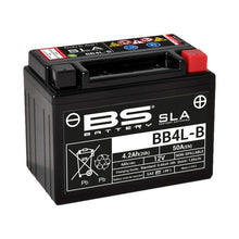Motorcykelbatteri BS BB4L - B SLA (vedligeholdelsesfrit) - Pitboxen.dk
