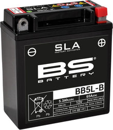 Motorcykelbatteri BS BB5L - B SLA (vedligeholdelsesfrit) - Pitboxen.dk
