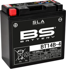 Motorcykelbatteri BS BT14B - 4 SLA (vedligeholdelsesfrit) - Pitboxen.dk