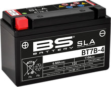Motorcykelbatteri BS BT7B - 4 SLA (vedligeholdelsesfrit) - Pitboxen.dk