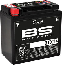 Motorcykelbatteri BS BTX14 SLA (vedligeholdelsesfrit) - Pitboxen.dk