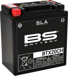 Motorcykelbatteri BS BTX20CH SLA (vedligeholdelsesfrit) - Pitboxen.dk