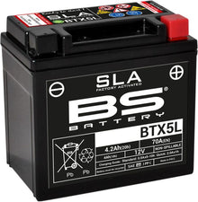 Motorcykelbatteri BS BTX5L/BTZ6S SLA (vedligeholdelsesfrit) - Pitboxen.dk