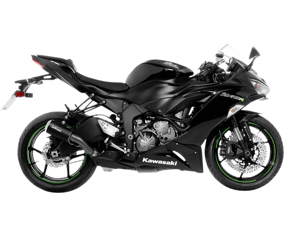 MUFFLER LV10 BLK KAW ZX6R - Pitboxen.dk