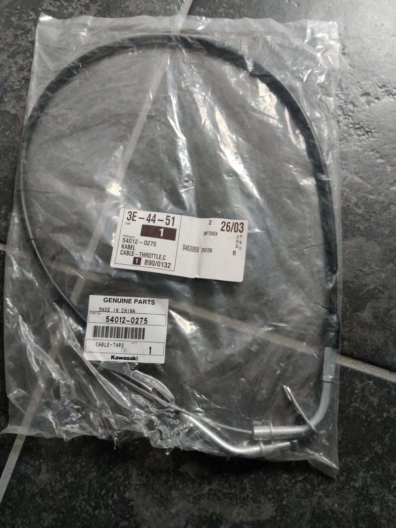 Original Gaskabel til Kawasaki Z1000 (10 - 13) - OEM Nr. 54012 - 0275 - Pitboxen.dk