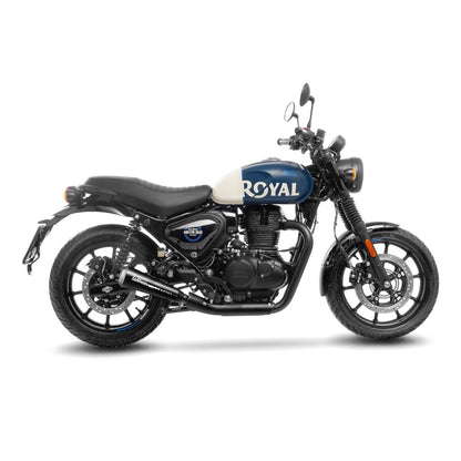 Royal Enfield Hunter 350 22 - 24 Slip - on udstødning - LeoVince GP One - Pitboxen.dk