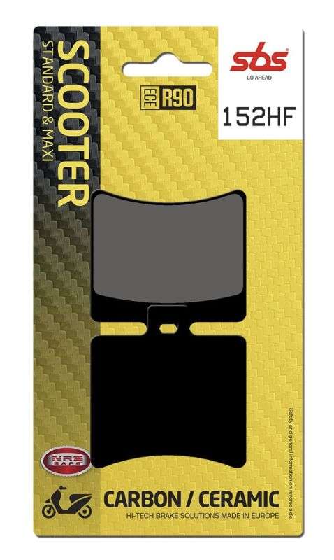 SBS 152HF bremseklodser – keramisk materiale til gade og touring - Pitboxen.dk