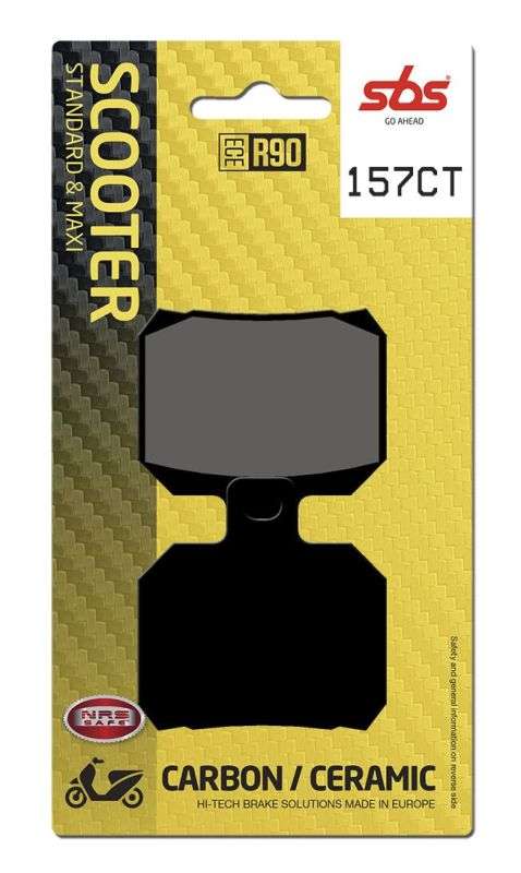 SBS 157CT bremseklodser Carbon keramisk til scooter – gadeegnet - Pitboxen.dk