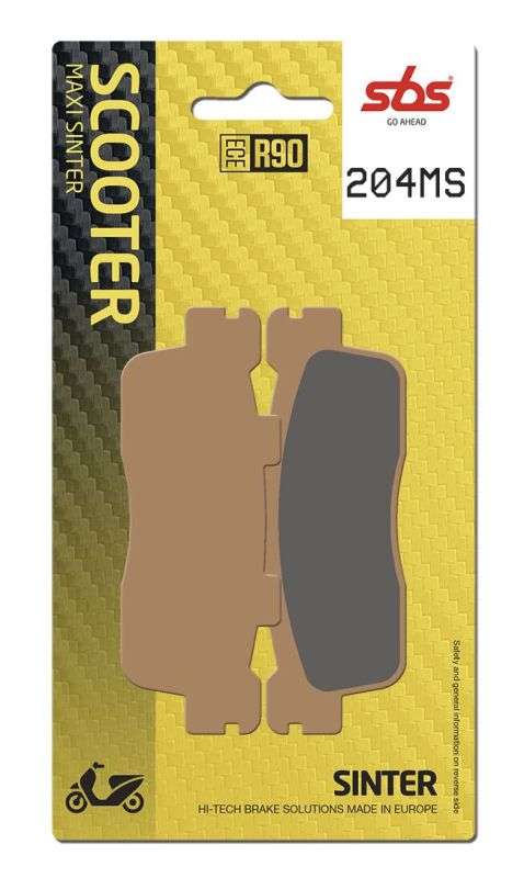 SBS 204MS bremseklodser i Sinter – til gade og scooter - Pitboxen.dk