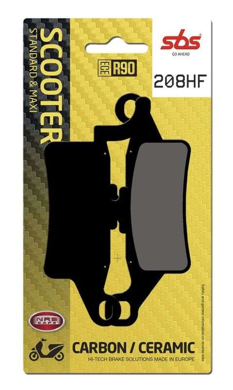 SBS 208HF bremseklodser – keramisk materiale til gade og touring - Pitboxen.dk