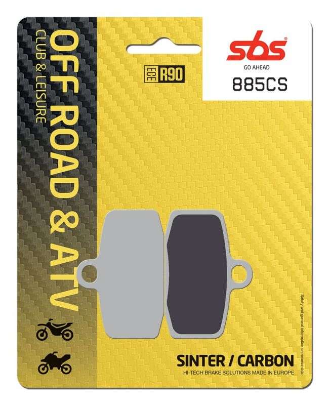 SBS 885CS bremseklodser Sinter/Carbon til off - road - Pitboxen.dk