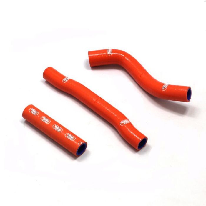 Silikone kølerslanger til Husqvarna FE250 / KTM EXC - F 250 m.fl (se vehicle fitment) - Orange - Pitboxen.dk